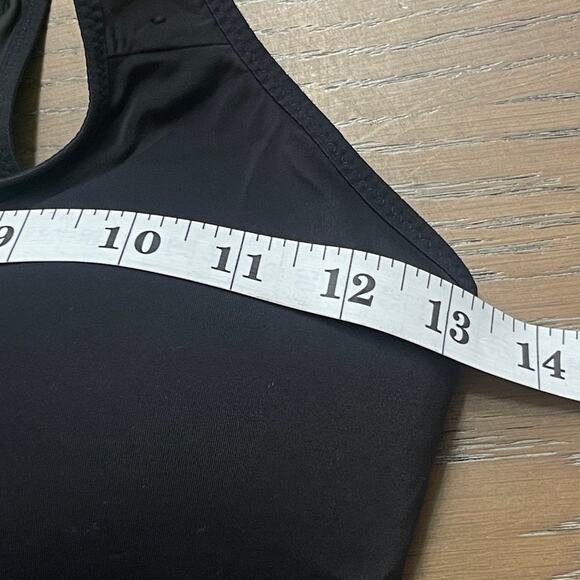 Nike Womens Shape Dri-fit Sports Bra Small Front Zip Athletic Logo Swoosh Gym - Picture 11 of 11